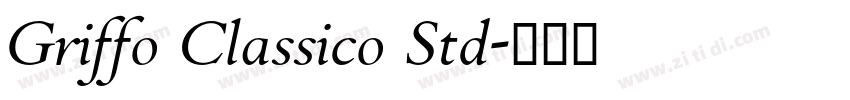 Griffo Classico Std字体转换